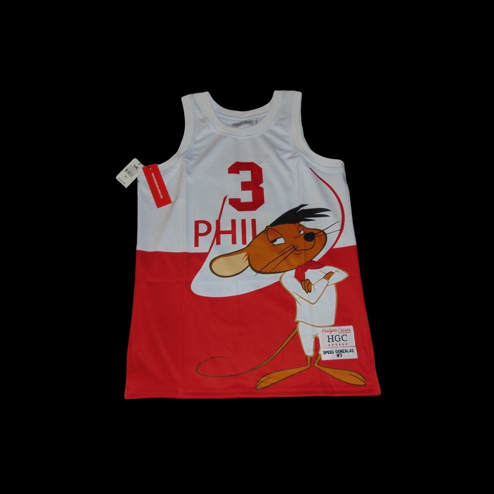 NWT Speedy Gonzales Red and White Men's Jersey